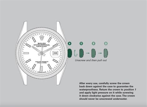 adjust time on rolex